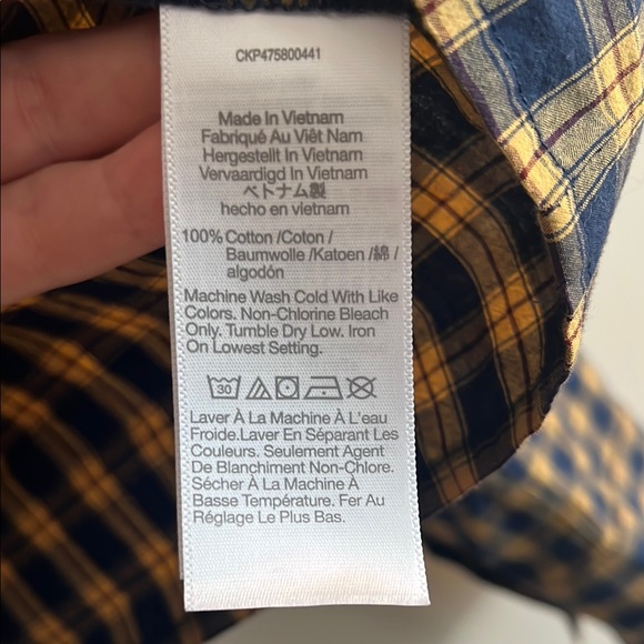 Madewell The Signature Poplin Crop Shirt in Plaid Size M - Picture 6 of 6